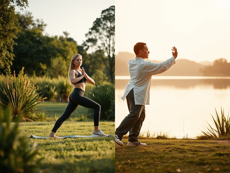 Yoga and Tai Chi for Stress Reduction: Comparing Benefits for Mind and Body